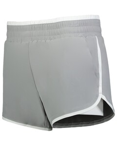 Holloway 223428 Gray-GIRLS DOUBLE COURT SHORTS Gray