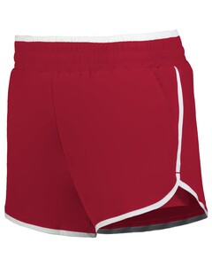 Holloway 223428 Red-GIRLS DOUBLE COURT SHORTS Red