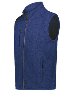 Holloway 223542 Navy-Alpine Sweater Fleece Vest Navy