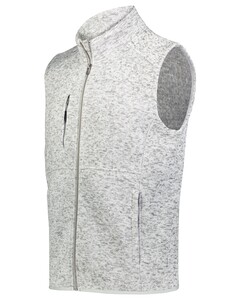 Holloway 223542 Gray-Alpine Sweater Fleece Vest Gray