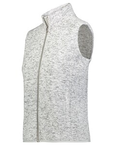 Holloway 223742 Gray-Women's Alpine Sweater Fleece Vest Gray