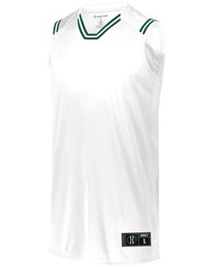 Holloway 224076 White-Retro Basketball Jersey White