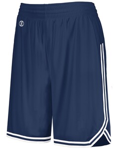 Women's Retro Basketball Shorts Navy Holloway 224377 Navy
