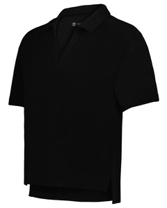 Holloway 226372 Black-Ladies Core Cotton Waist Length Polo Black