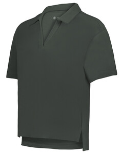 Holloway 226372 Gray-Ladies Core Cotton Waist Length Polo Gray