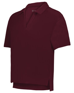 Holloway 226372 Maroon-Ladies Core Cotton Waist Length Polo Maroon