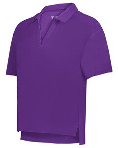 Holloway 226372 Purple-Ladies Core Cotton Waist Length Polo Purple