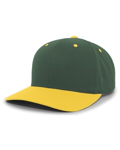 Cotton-Poly Hook-And-Loop Adjustable Cap Green Pacific Headwear 302C Green
