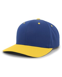 Cotton-Poly Hook-And-Loop Adjustable Cap Blue Pacific Headwear 302C Blue