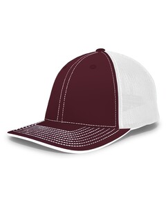 Trucker Flexfit® Hat Maroon Pacific Headwear 404F Maroon