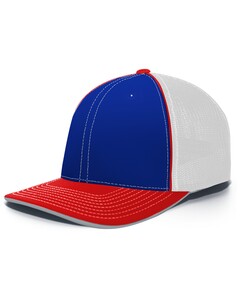 Pacific Headwear 404F Blue-Trucker Flexfit&reg; Hat Blue