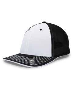 Pacific Headwear 404F White-Trucker Flexfit&reg; Hat White