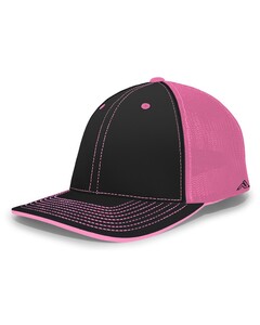 Pacific Headwear 404M Black-PacFlex Trucker Hat Black