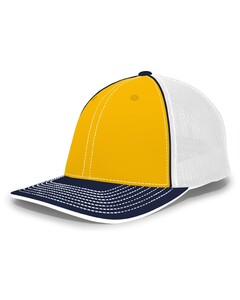 Pacific Headwear 404M Curved Bill-PacFlex Trucker Hat Curved Bill