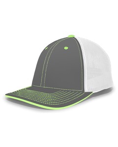 Pacific Headwear 404M Gray-PacFlex Trucker Hat Gray