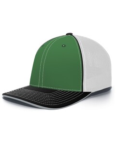 Pacific Headwear 404M Green-Flexfit Trucker Hat Green