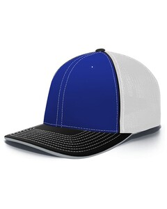 Pacific Headwear 404M Blue-Flexfit Trucker Hat Blue