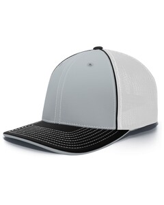 Pacific Headwear 404M Gray-Flexfit Trucker Hat Gray