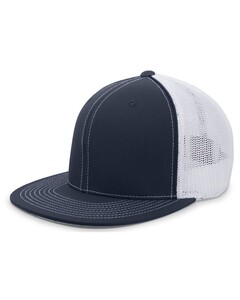 Pacific Headwear 4D5 Navy-D-Series Flexfit Trucker Hat Navy