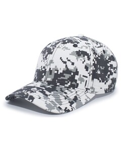 Digital Camo Hool-And-Loop Adjustable Cap Camo Pacific Headwear 695C Camo