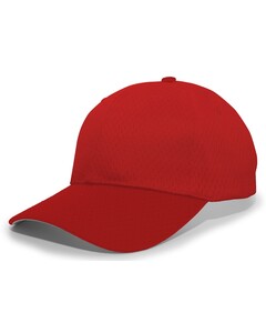 Pacific Headwear 805M Red-Coolport™ Mesh Hook-And-Loop Adjustable Cap Red