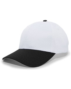 Pacific Headwear 805M White-Coolport™ Mesh Hook-And-Loop Adjustable Cap White