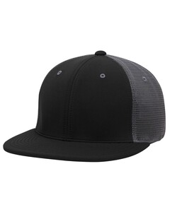 Premium M2 Performance Trucker Flexfit® Hat Black Pacific Headwear ES341 Black