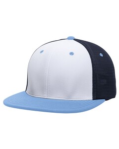 Premium M2 Performance Trucker Flexfit® Hat White Pacific Headwear ES341 White