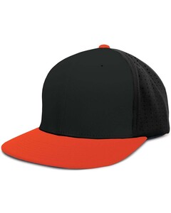 Pacific Headwear ES474 Black-Perforated F3 Performance Flexfit&reg; Cap Black