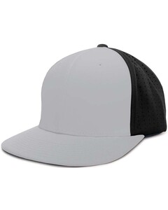 Pacific Headwear ES474 Gray-Perforated F3 Performance Flexfit&reg; Cap Gray