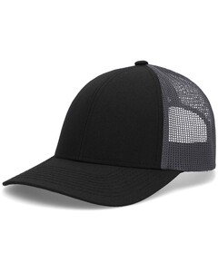 Low-Pro Trucker Hat Black Pacific Headwear P114 Black