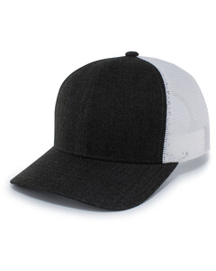 HERRINGBONE TRUCKER HAT Heather Pacific Headwear P124 Heather