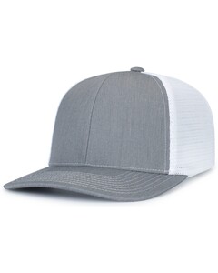 Contrast Stitch Trucker PacFlex Snapback Cap Heather Pacific Headwear P151S Heather