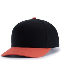 Pacific Headwear P322 Black-POLY/COTTON SNAPBACK CAP Black