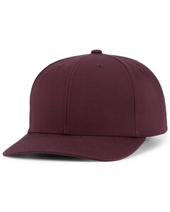 Pacific Headwear P322 Maroon-POLY/COTTON SNAPBACK CAP Maroon