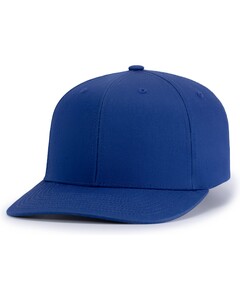 Pacific Headwear P322 Blue-POLY/COTTON SNAPBACK CAP Blue