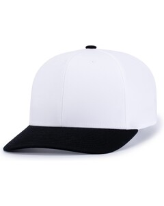 Pacific Headwear P322 White-POLY/COTTON SNAPBACK CAP White