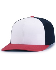Pacific Headwear P322 White-POLY/COTTON SNAPBACK CAP White