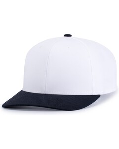 Pacific Headwear P322 White-POLY/COTTON SNAPBACK CAP White