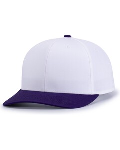 Pacific Headwear P322 White-POLY/COTTON SNAPBACK CAP White