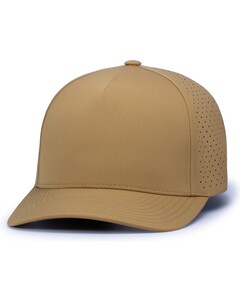 Pacific Headwear P424 Brown-Weekender  Perforated Snapback Cap Brown
