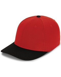 Pacific Headwear P821 Red-PRO-WOOL PACFLEX CAP Red