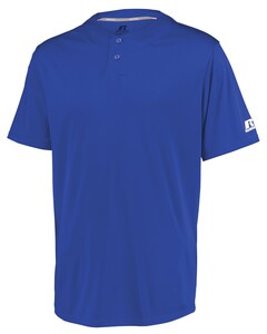 Youth Performance Two-Button Solid Jersey Blue Russell Athletic 3R7X2B Blue