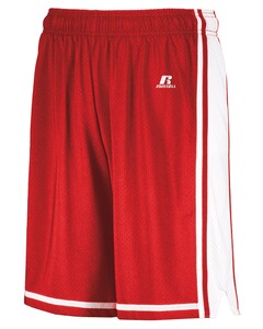 Youth Legacy Mesh Basketball Shorts Red Russell Athletic 4B2VTB Red