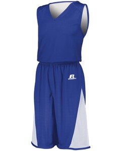 Russell Athletic 5R5DLM Blue-Undivided Single Ply Reversible Jersey Blue