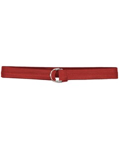 1 1/2 - Inch Covered Football Belt Red Russell Athletic FBC73M Red