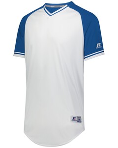 Russell Athletic R01X3B White-Youth Classic V-Neck Jersey White
