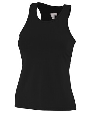 Girls' Poly/Spandex Solid Racerback Tank