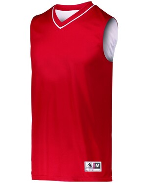 Polyester Red,Blue Reversible Basketball Uniforms