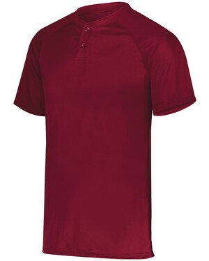 Augusta 1565  Attain Wicking Two-Button Baseball Jersey